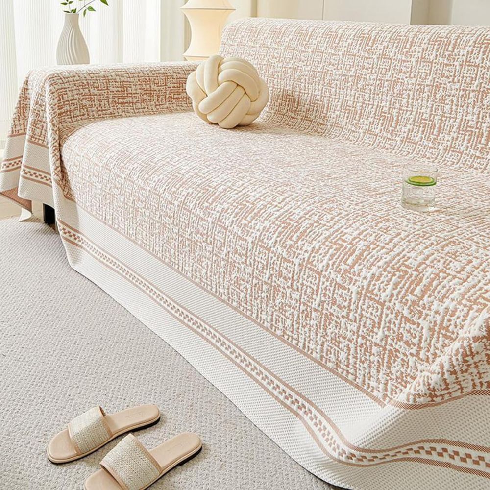 Sahara Sketch Sofa Cover - Breathable Microfiber, Reversible Design 10