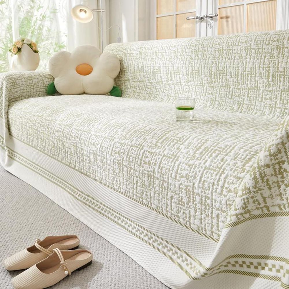 Sahara Sketch Sofa Cover - Breathable Microfiber, Reversible Design 8