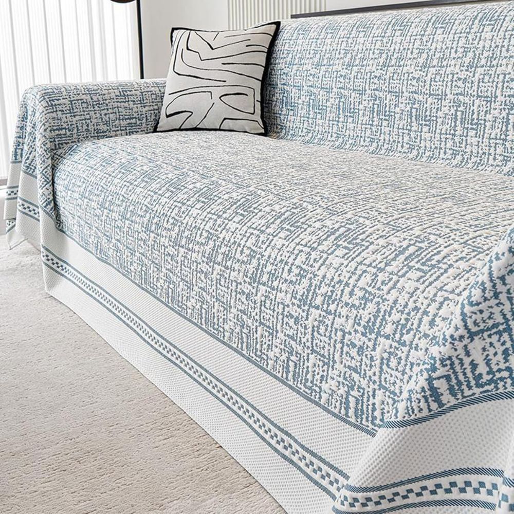Sahara Sketch Sofa Cover - Breathable Microfiber, Reversible Design 9