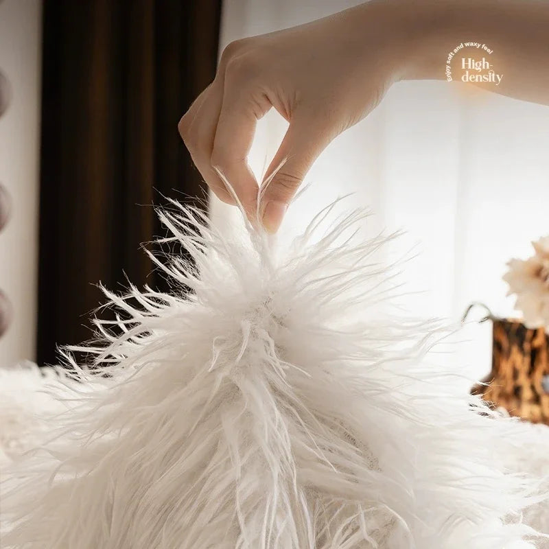 WoolHaven – Luxurious Faux Lambswool Sofa Cover