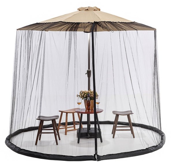BugShield Oasis – Parasol Mosquito Net – Outdoor Insect Protection Screen