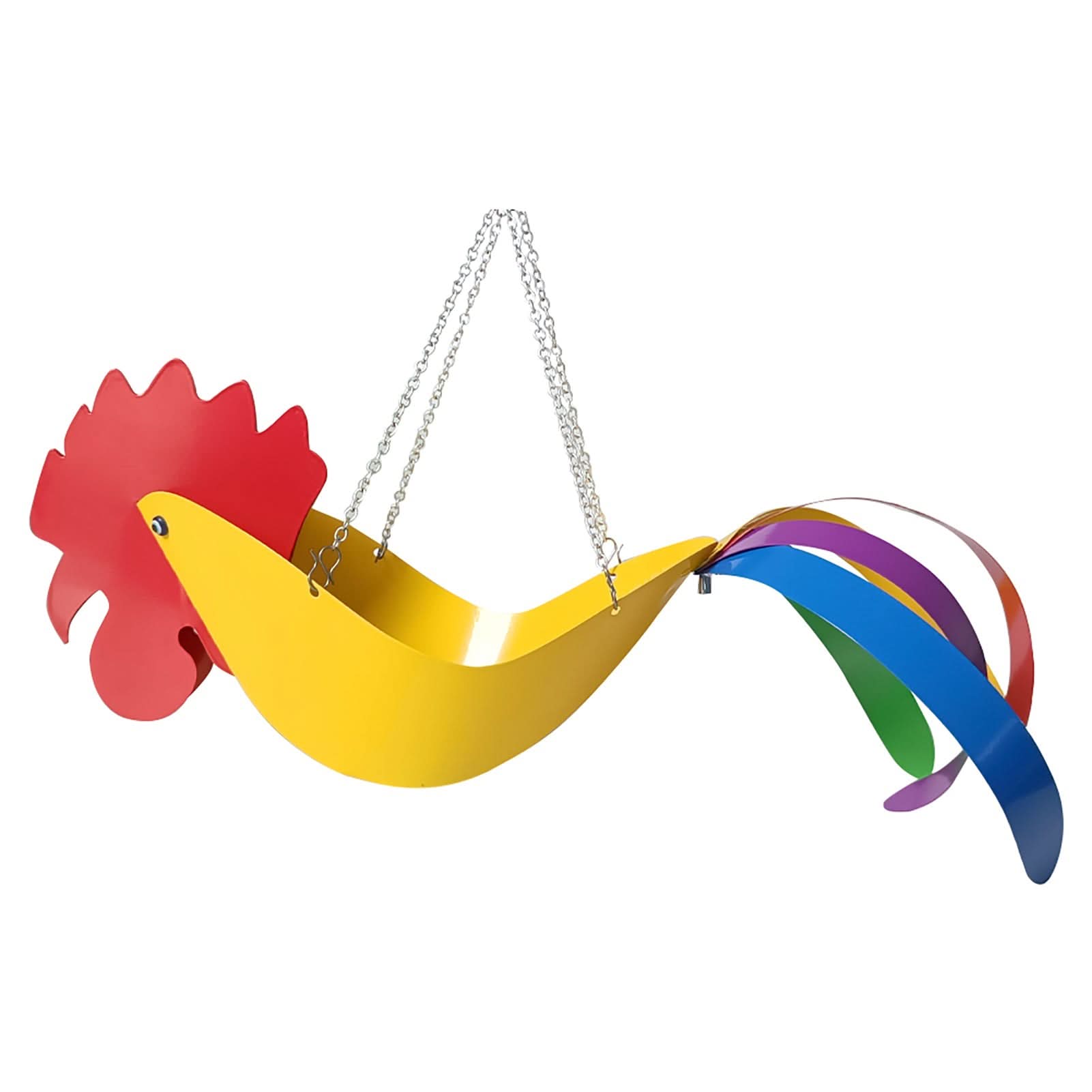 FeatherBloom – Colorful Hanging Planter – Decorative Garden Accent