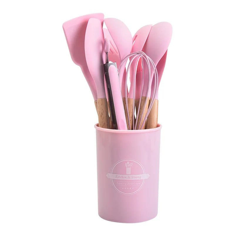 CookEase – Silicone Kitchen Utensil Set – Complete Cooking Essentials