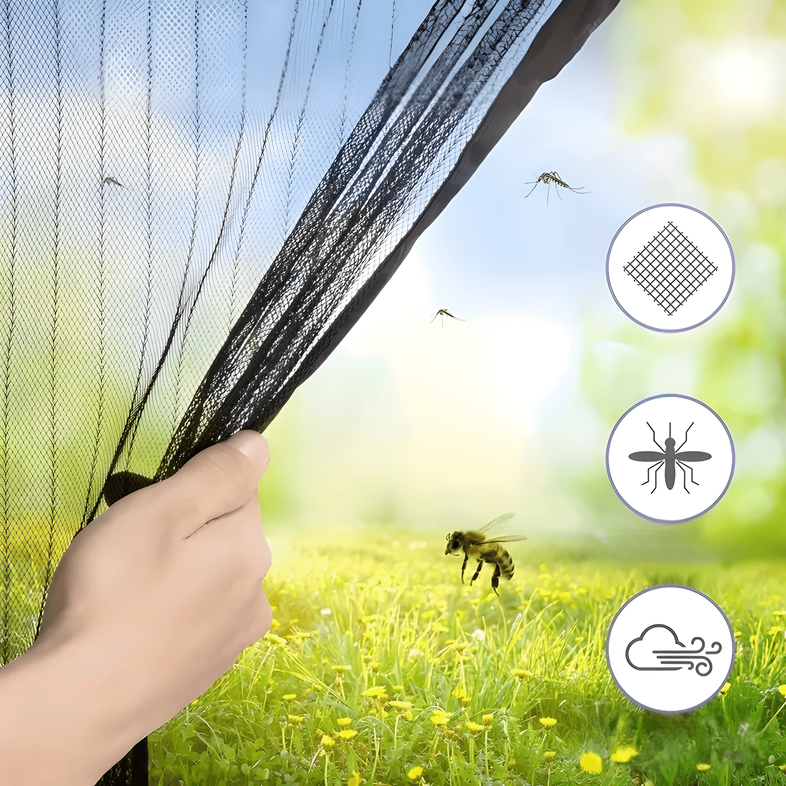 Sela Door Net Screen - Self-Closing, Pet-Friendly Mosquito Net for Doors 8