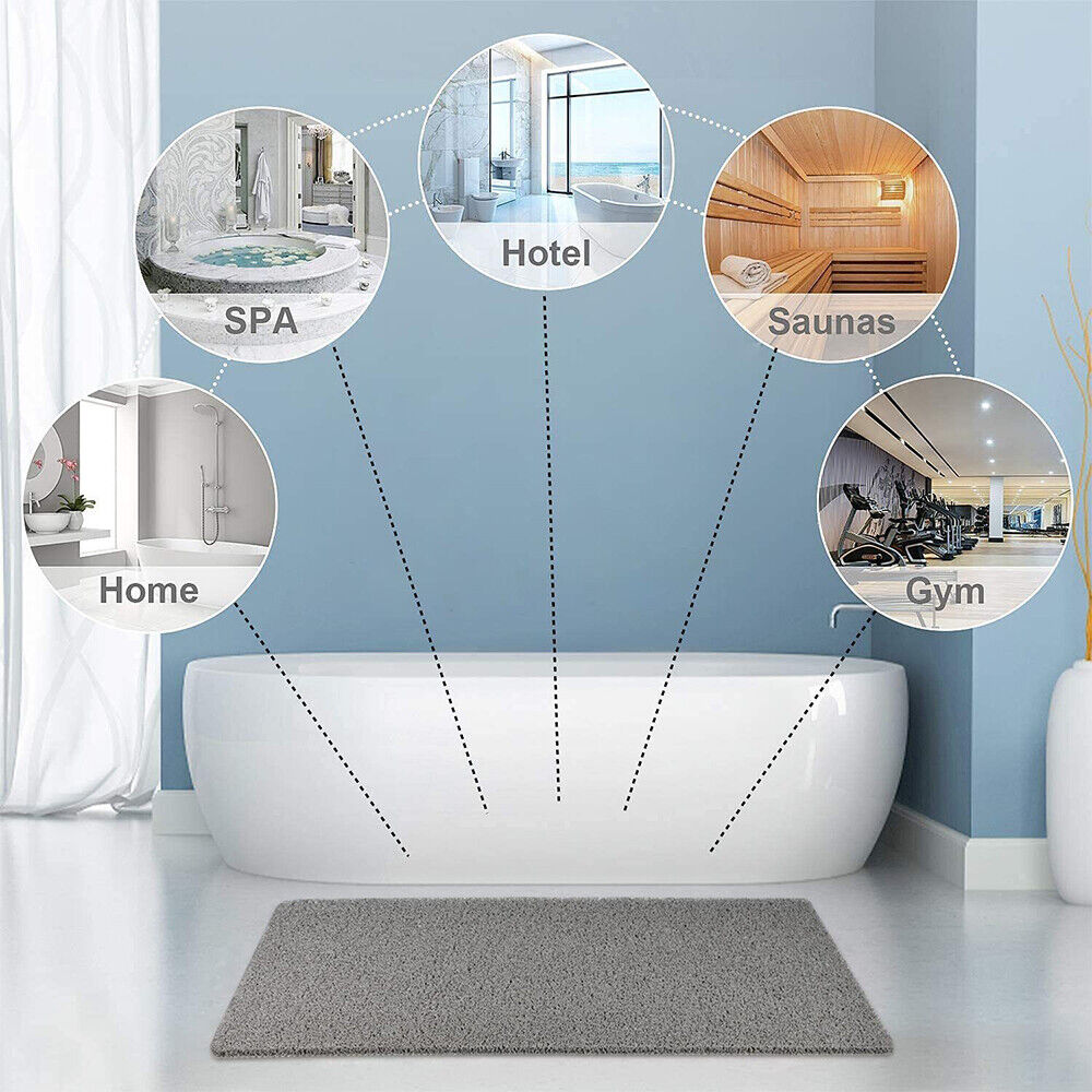 Serene Shower Mat Non Slip - Microban Fabric, Soft Texture 5