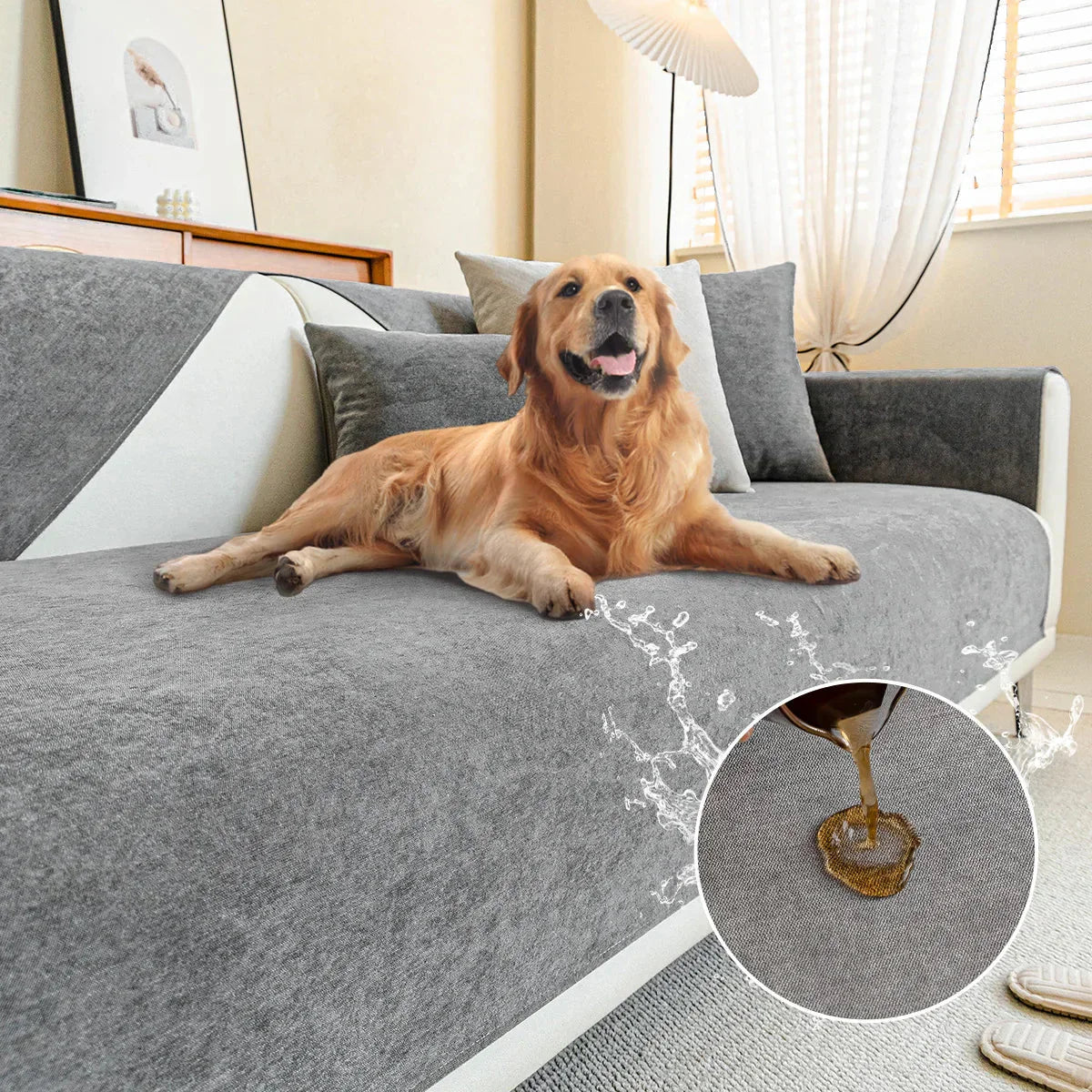 PawGuard – Eco-Friendly Scratch Protection Sofa Cover