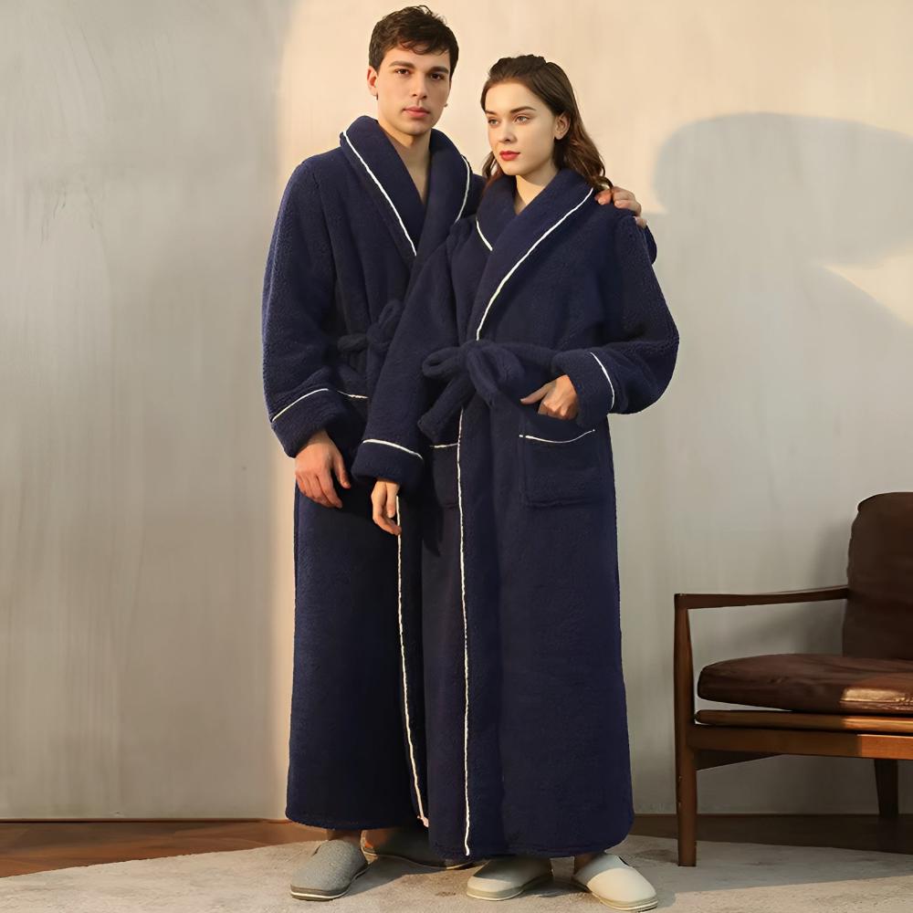 Sierra Bathrobe - Coral Fleece, Unisex Comfort 3