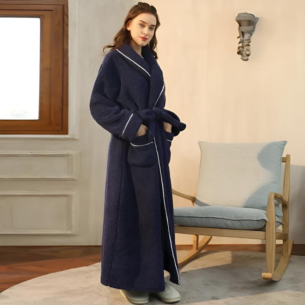 Sierra Bathrobe - Coral Fleece, Unisex Comfort 4