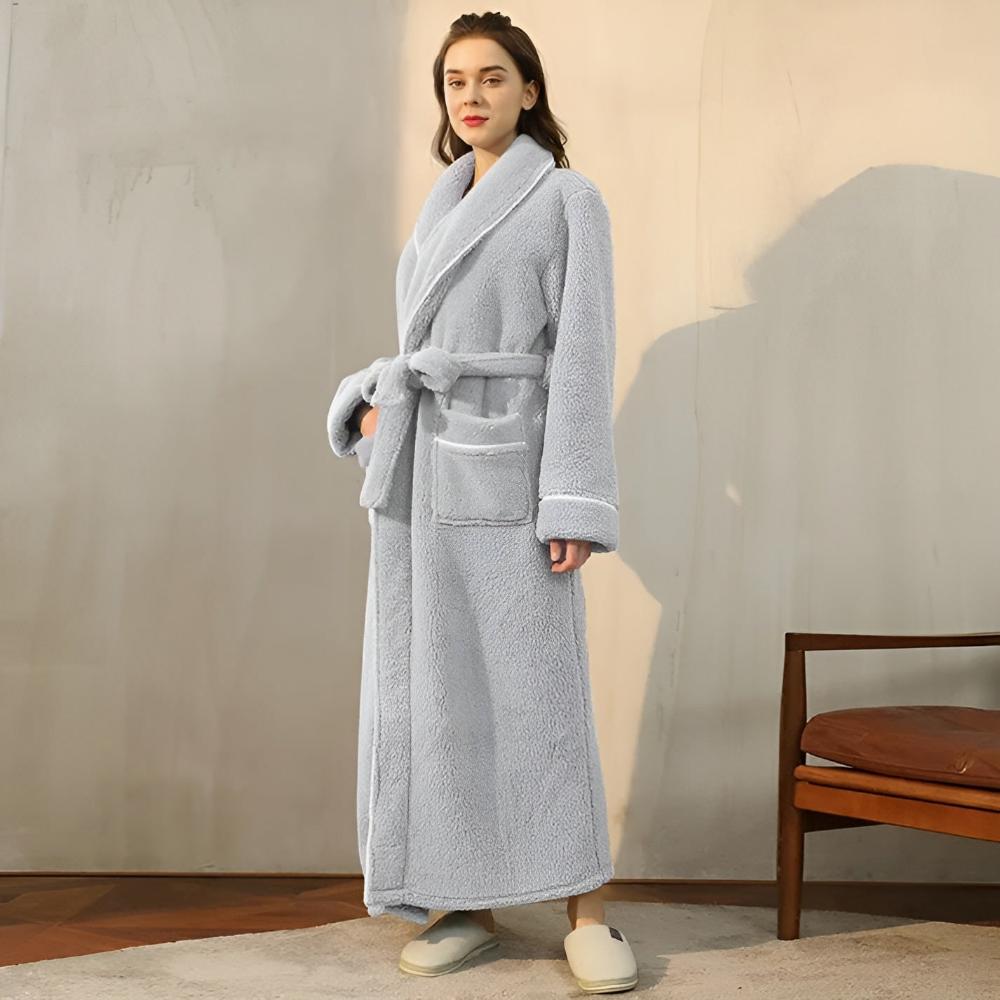Sierra Bathrobe - Coral Fleece, Unisex Comfort 8