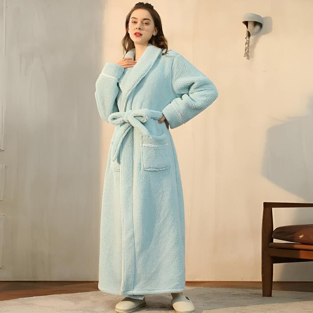 Sierra Bathrobe - Coral Fleece, Unisex Comfort 9