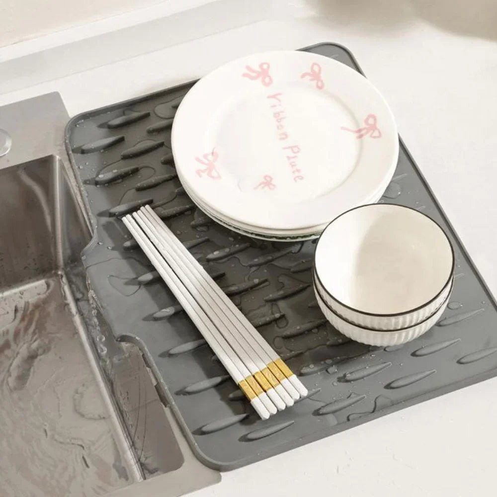 Silicool Dish Drying Mat - Heat-Resistant Silicone, Non-Slip Design 2