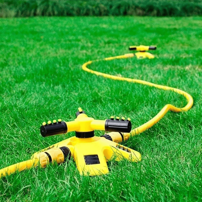 AquaSpin Pro – 360° Lawn Sprinkler – Triple Arm Watering System