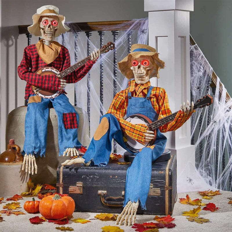 SkullGroove Halloween Decoration - Motion Activated Skeletons for Indoor Use 0
