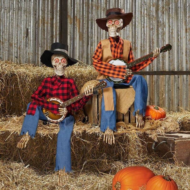 SkullGroove Halloween Decoration - Motion Activated Skeletons for Indoor Use 1