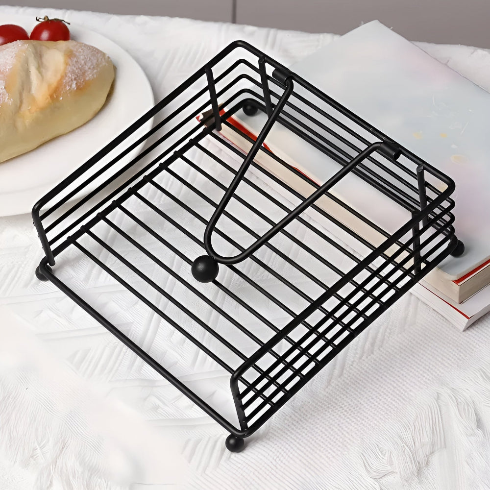 Sleek Napkin Holder for Table - Durable Iron, Modern Design 3