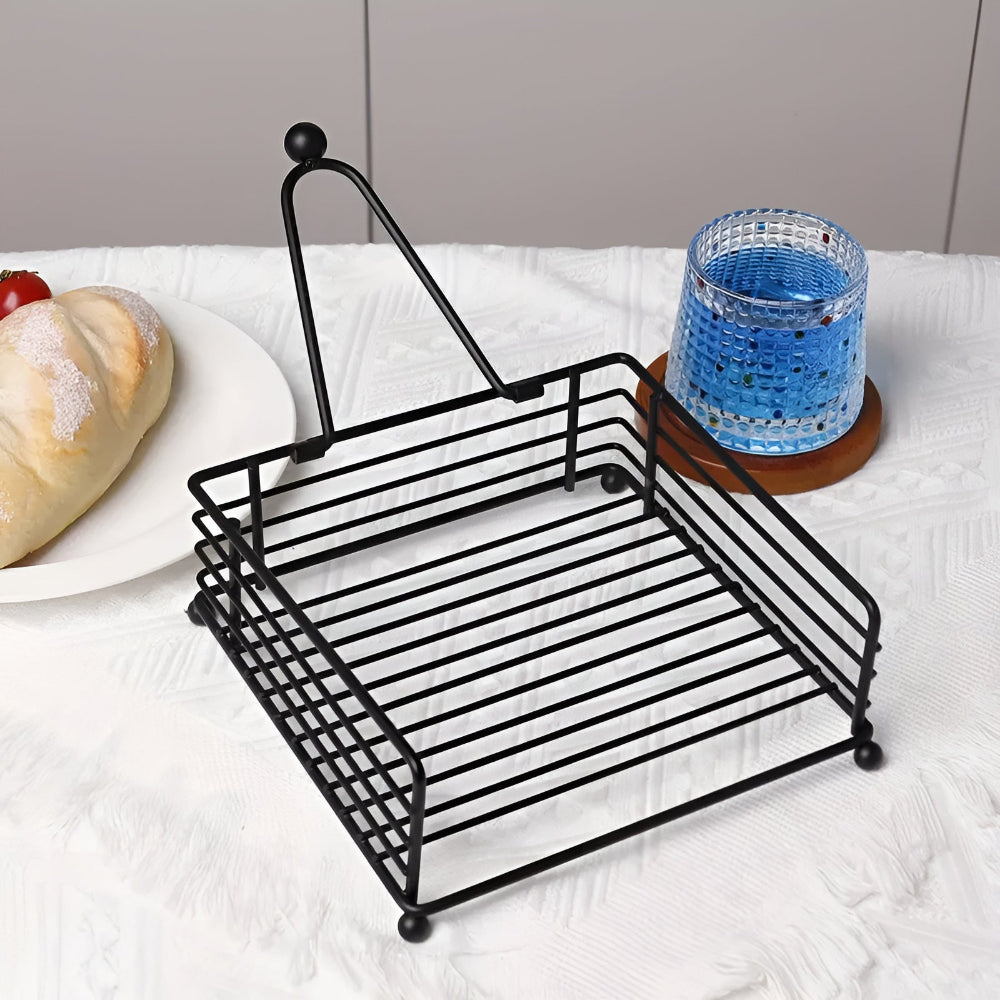 Sleek Napkin Holder for Table - Durable Iron, Modern Design 5