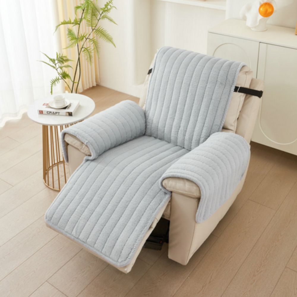 Sleek Recliner Cover - Microfiber Blend, Non-Slip Design 1