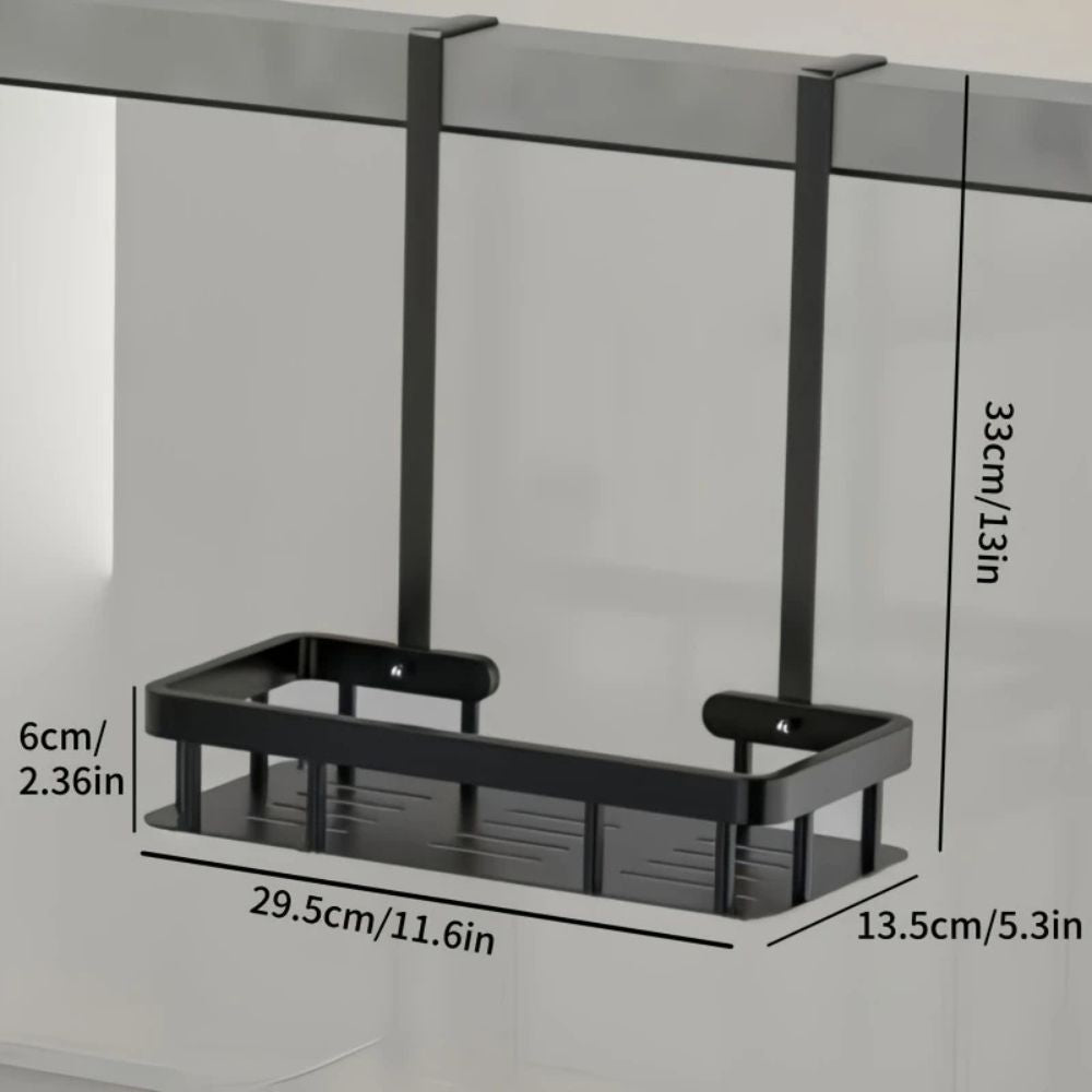 Sleek Shower Caddy - Stainless Steel, Space-Saving Organizer 0