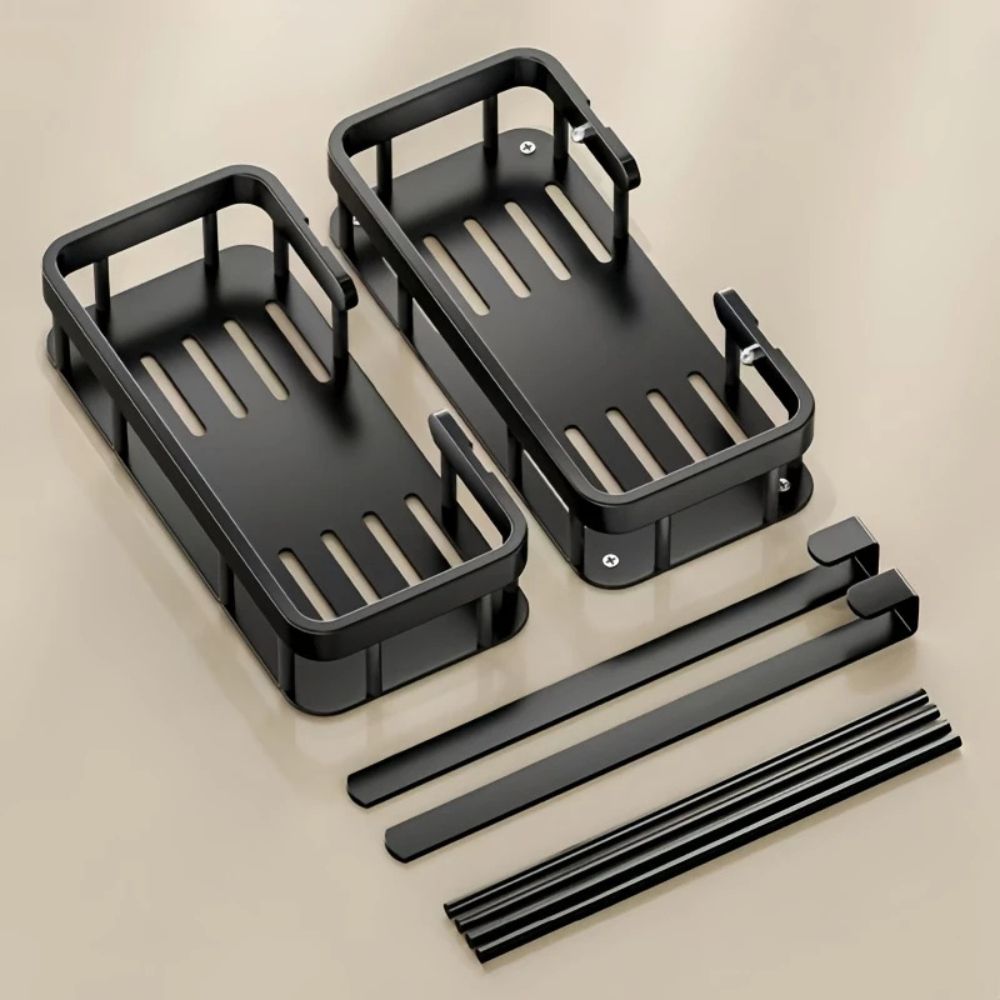 Sleek Shower Caddy - Stainless Steel, Space-Saving Organizer 6