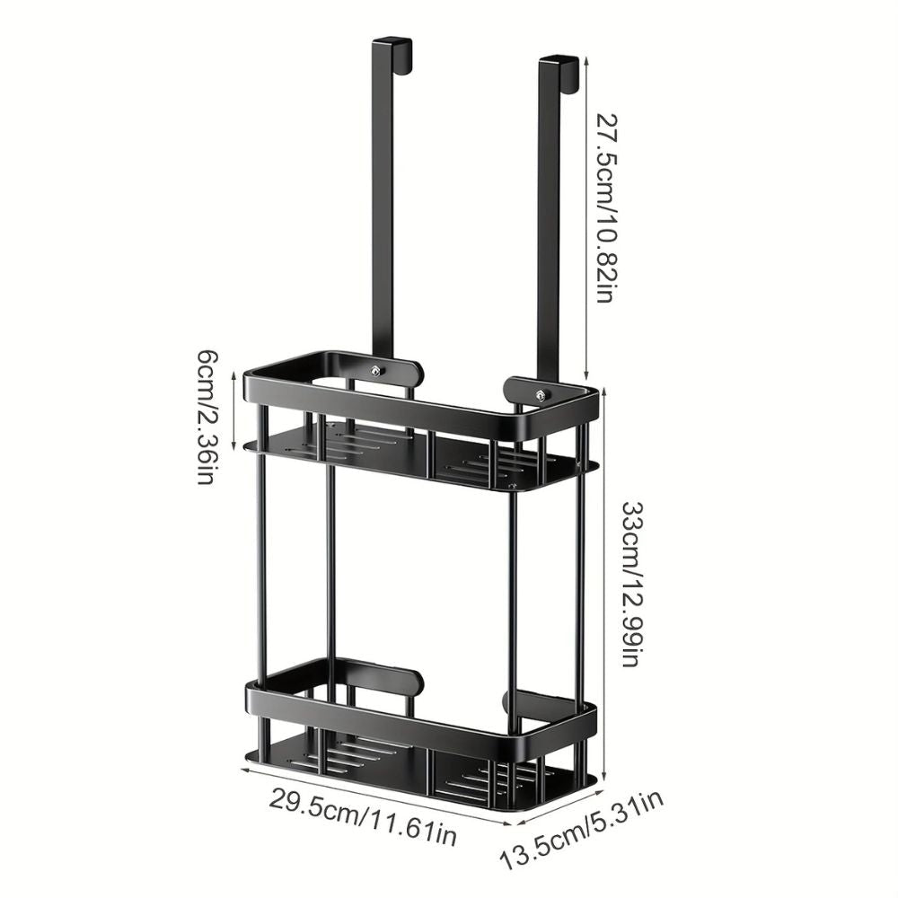 Sleek Shower Caddy - Stainless Steel, Space-Saving Organizer 7