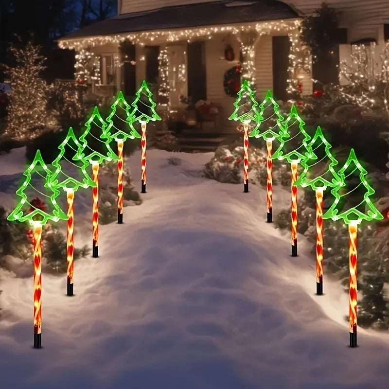 Solara Christmas Tree Lights - Solar Powered LED, 5-Piece with 8 Modes 2