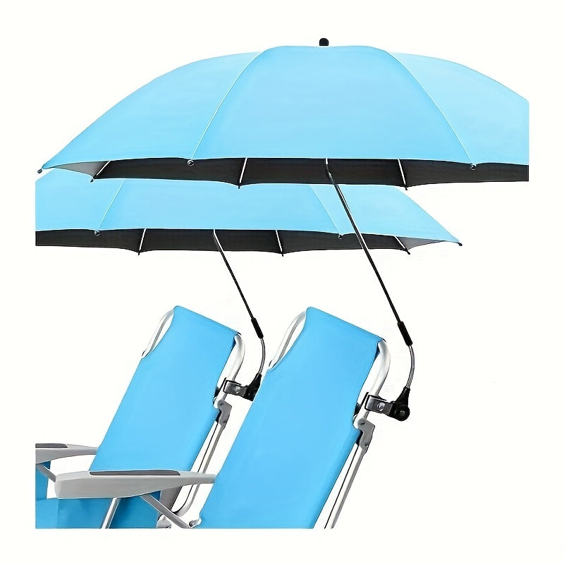 Solara Portable Shade Umbrella - UV-Resistant Polyester, Adjustable Height 1