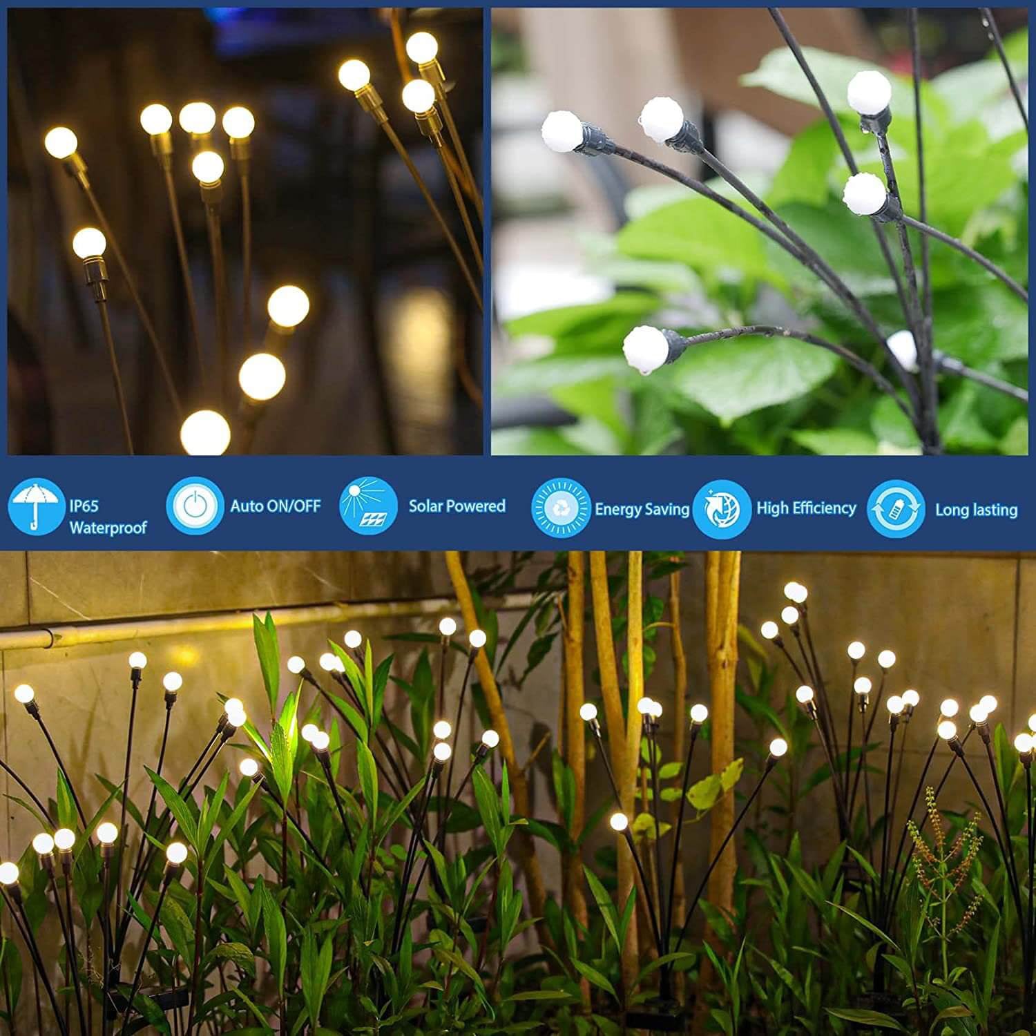 Solara Solar Garden Lights - Modern Outdoor Light Fixture, Automatic Sensor 8