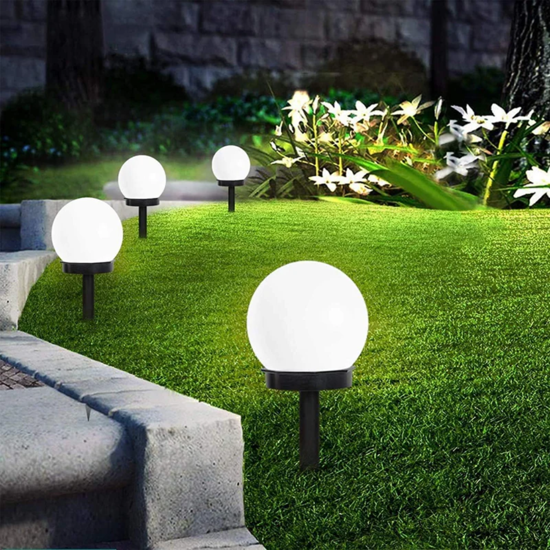 Solara Solar Garden Lights - Waterproof LED Set of 3, Elegant Outdoor Illumination 0