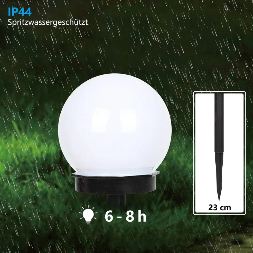 Solara Solar Garden Lights - Waterproof LED Set of 3, Elegant Outdoor Illumination 1
