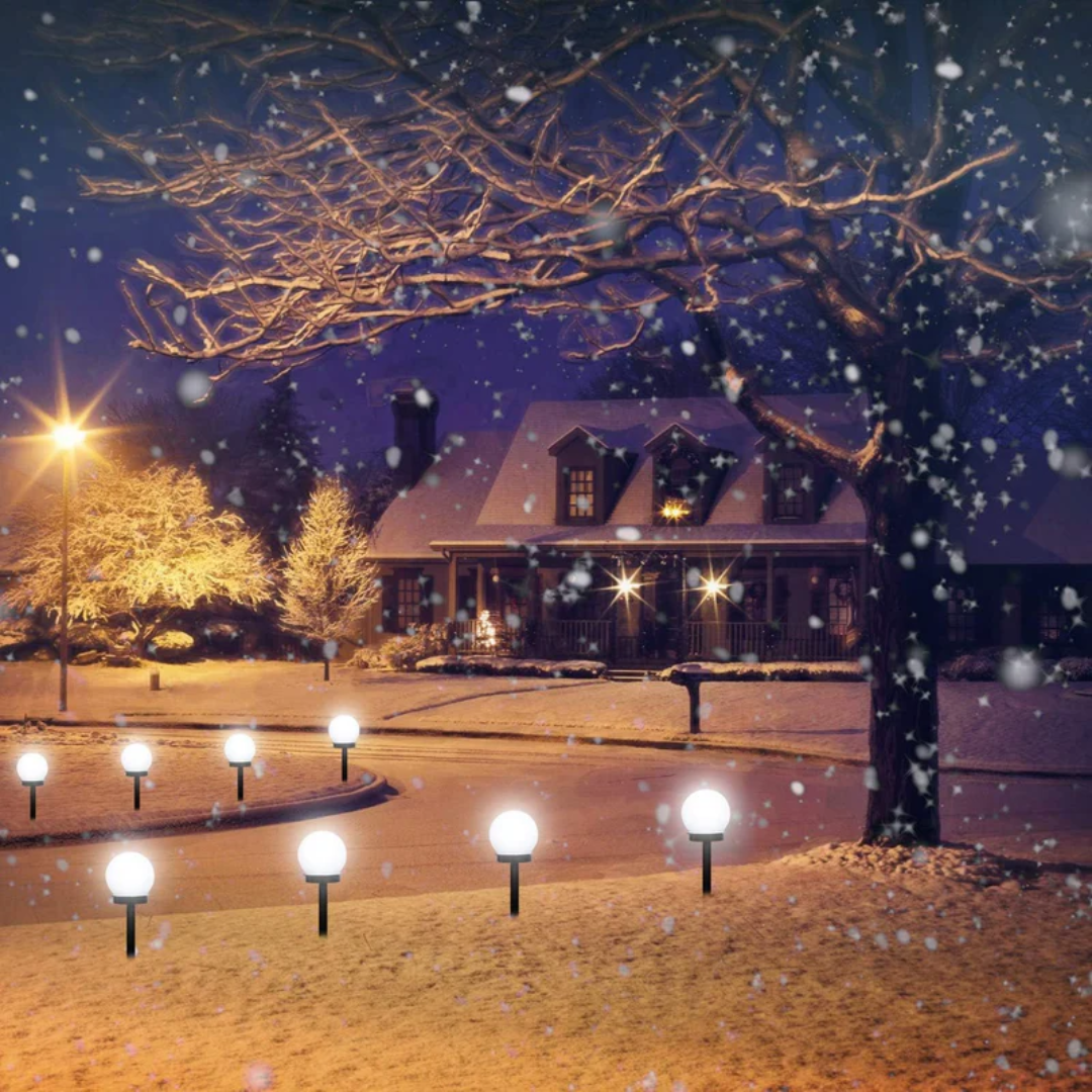 Solara Solar Garden Lights - Waterproof LED Set of 3, Elegant Outdoor Illumination 4