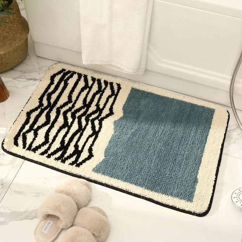 Soren Bath Mat - Non-Slip, Absorbent Polyester Acrylic, Nordic Design 2