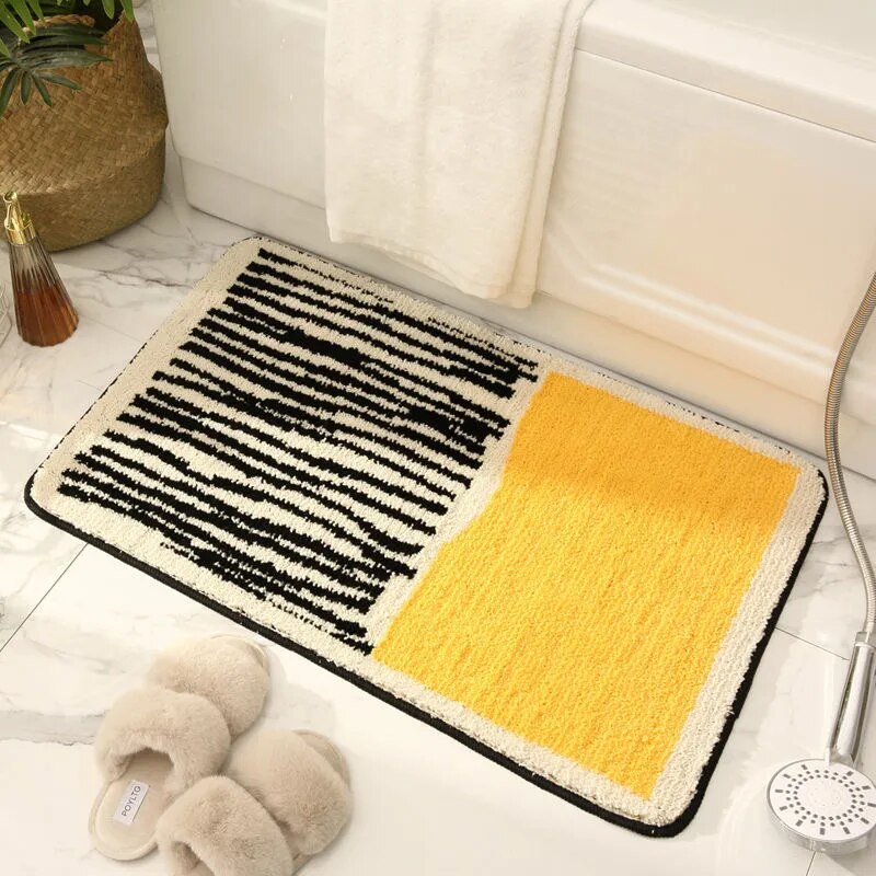 Soren Bath Mat - Non-Slip, Absorbent Polyester Acrylic, Nordic Design 3