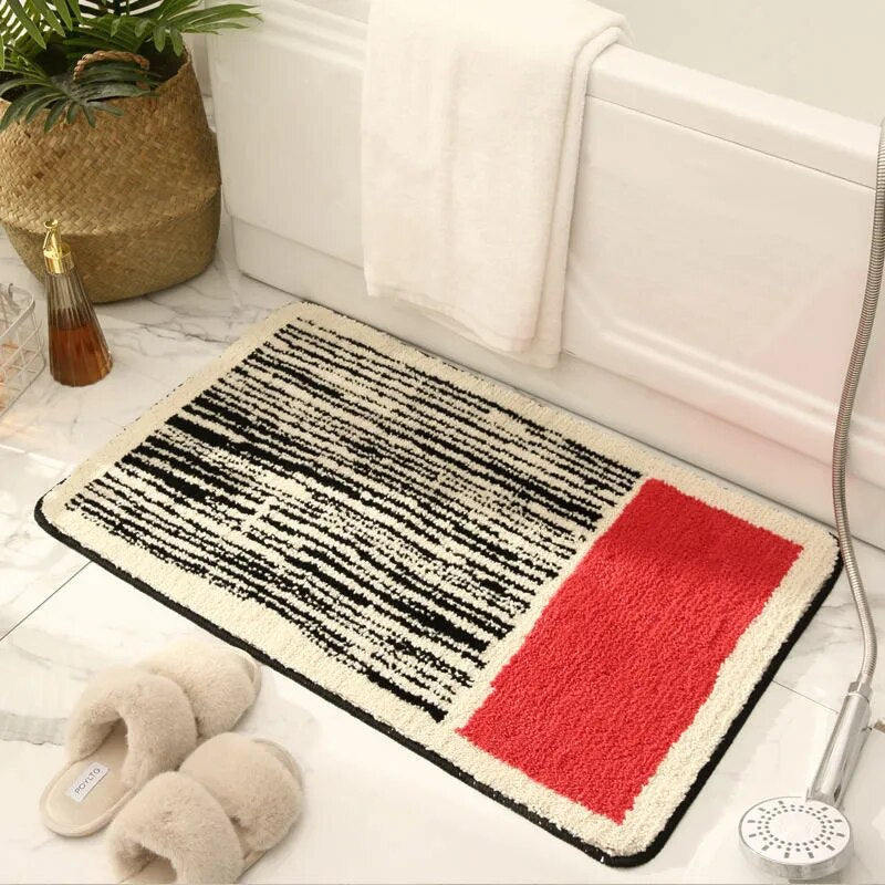 Soren Bath Mat - Non-Slip, Absorbent Polyester Acrylic, Nordic Design 4