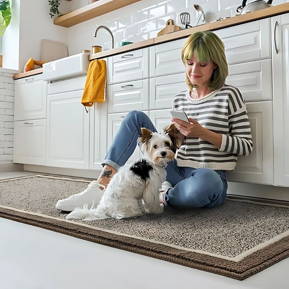Strata Elegance Kitchen Mat - Cushioned Anti-Fatigue, Durable Polypropylene 3