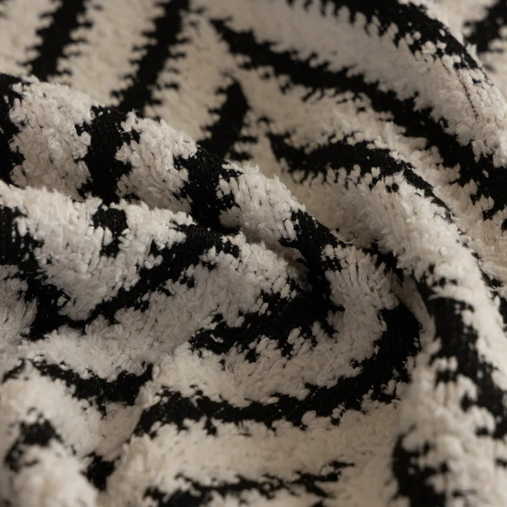 Tassel Chevron Sofa Cover - Microfiber Blend, Modern Design, Machine Washable 6