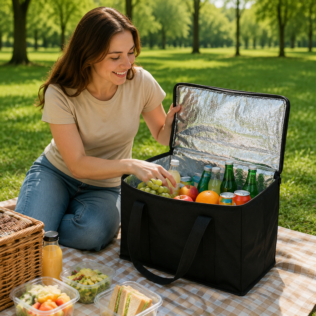 ThermoCarry XL Cooler Bag - Insulated, Spacious Thermal Storage for Food and Drinks 2
