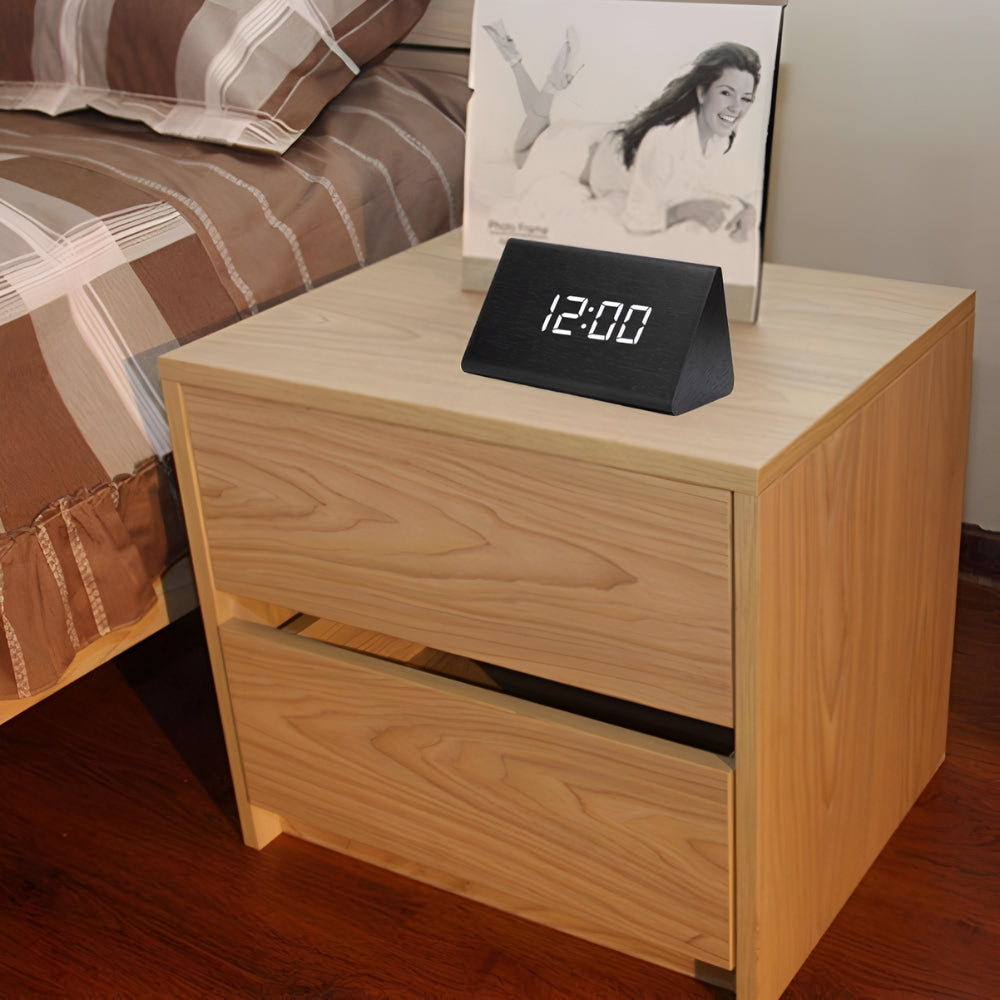 ZenWood – Wooden LED Alarm Clock