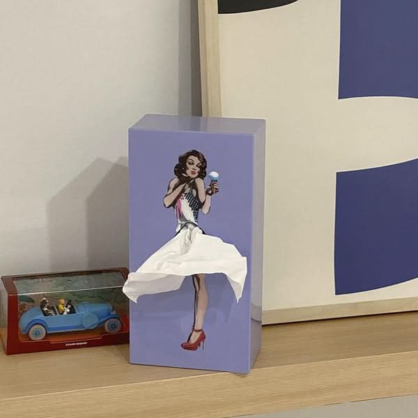 TissuDance Tissue Box Cover - Playful Plastic Design for Home Decor 6
