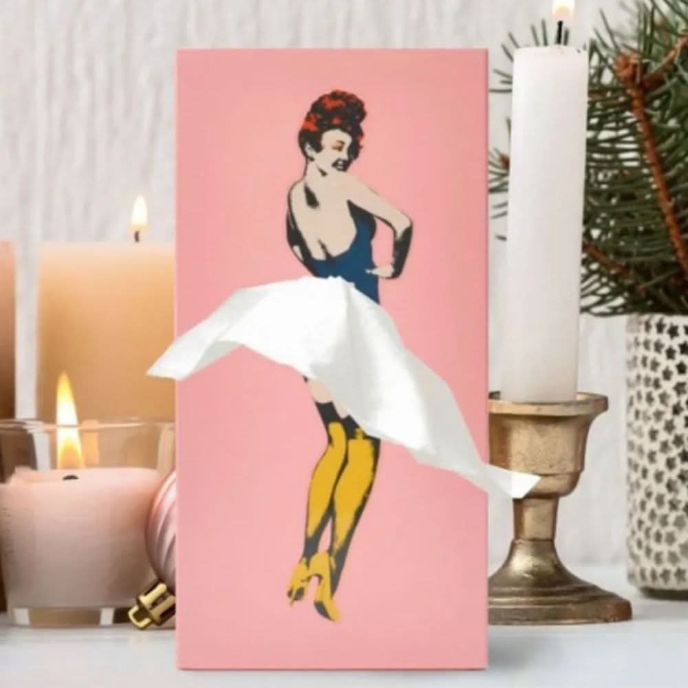 TissuDance Tissue Box Cover - Playful Plastic Design for Home Decor 9