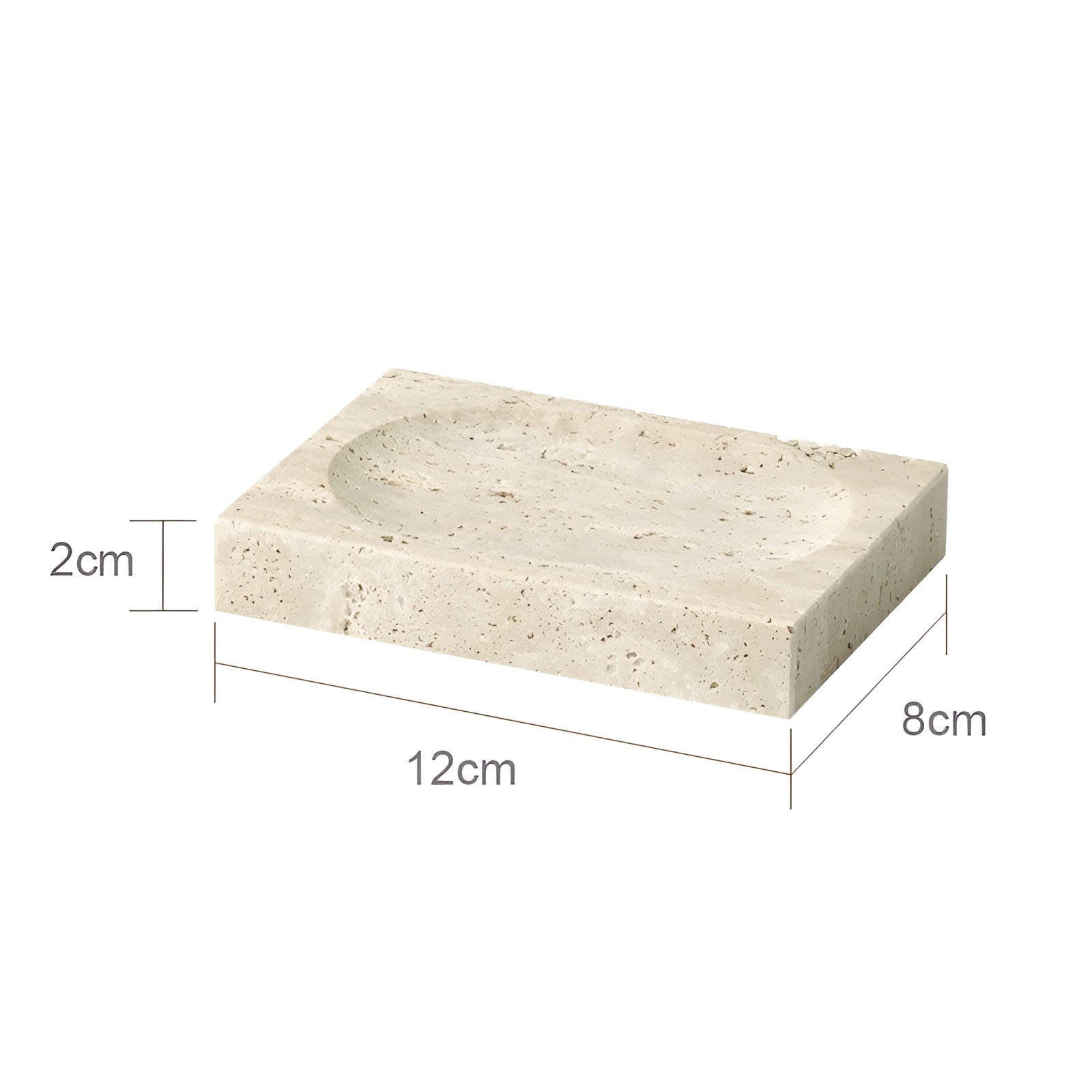 Travis Bathroom Accessories Set - Natural Stone, Elegant Design 0