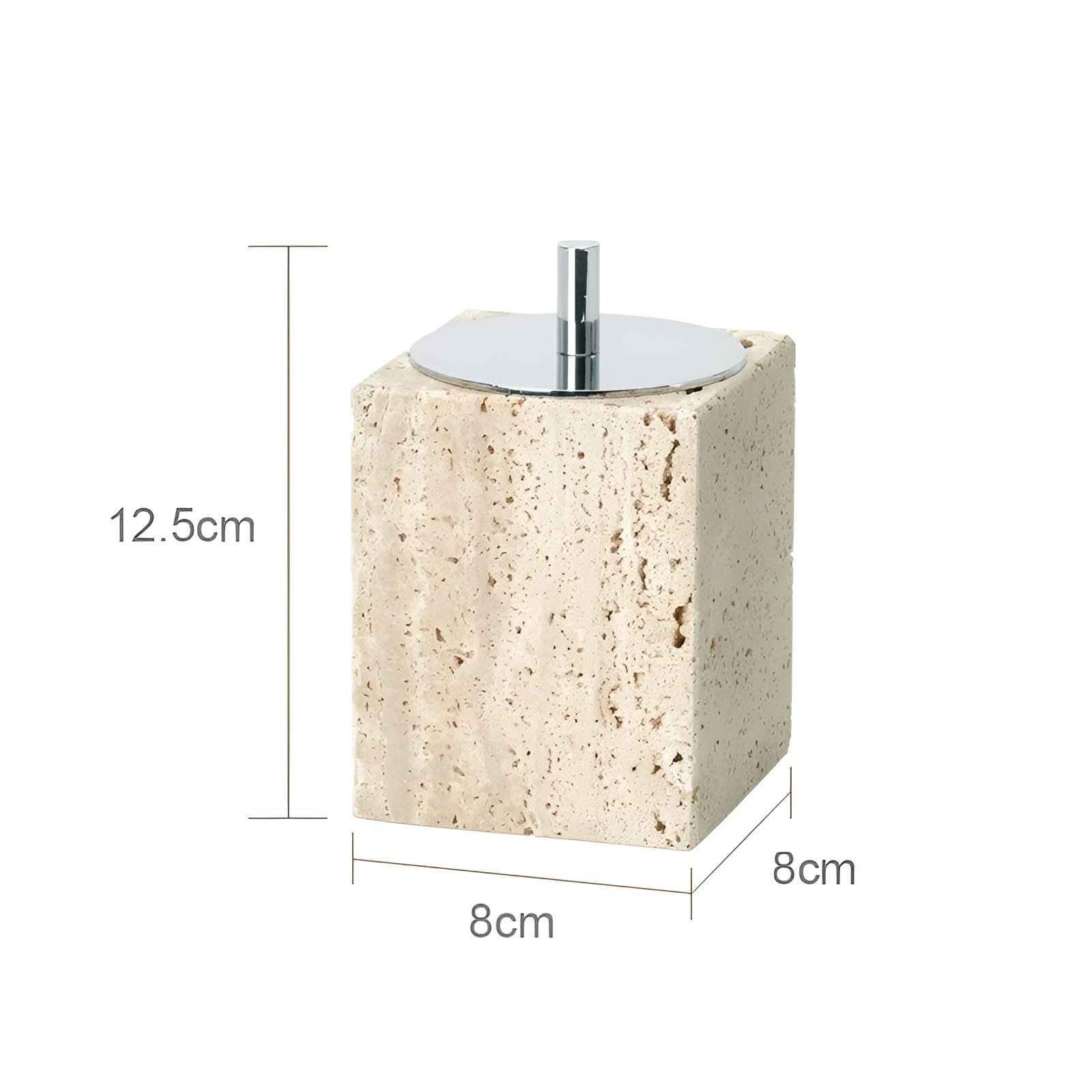 Travis Bathroom Accessories Set - Natural Stone, Elegant Design 14