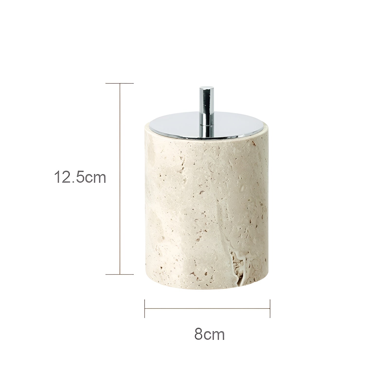 Travis Bathroom Accessories Set - Natural Stone, Elegant Design 15