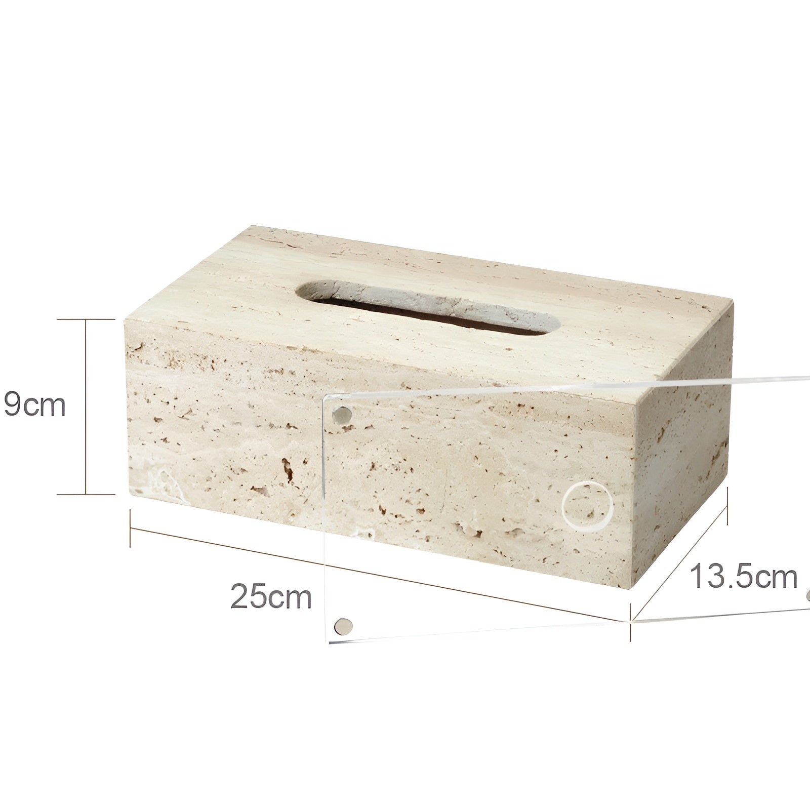 Travis Bathroom Accessories Set - Natural Stone, Elegant Design 9