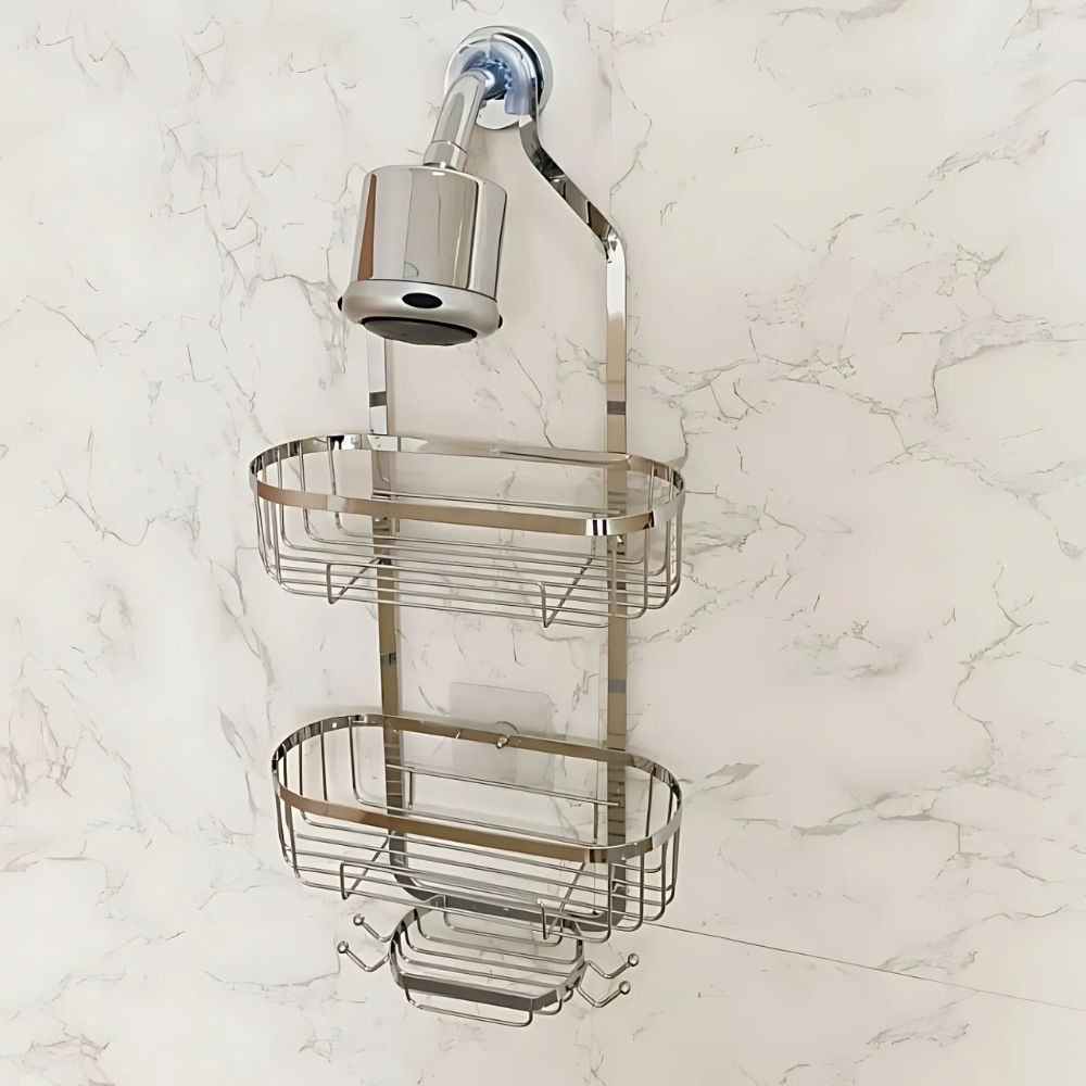 Trellis Shower Caddy - Durable Iron, No-Tool Installation 5