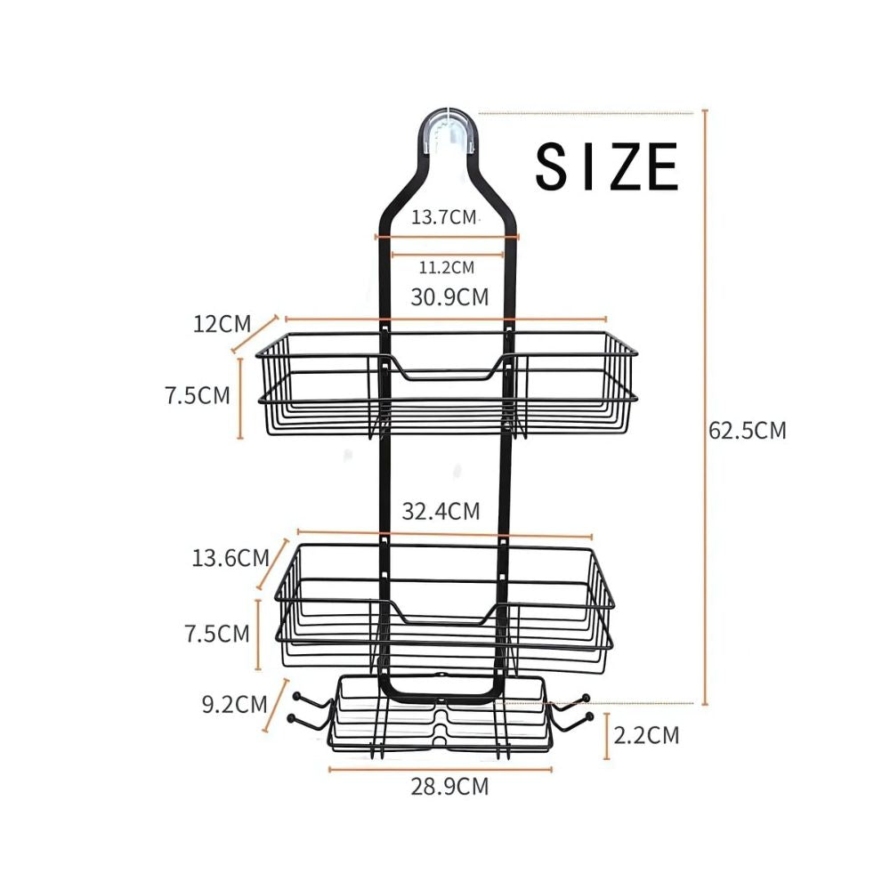 Trellis Shower Caddy - Durable Iron, No-Tool Installation 8