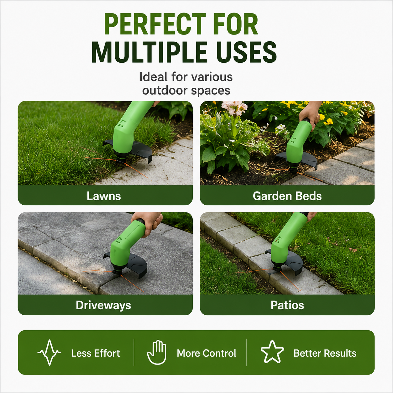 Tremor Lawn Trimmer - Cordless, Lightweight Design 3