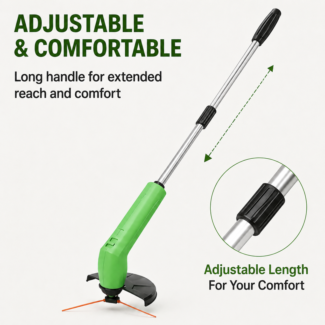 Tremor Lawn Trimmer - Cordless, Lightweight Design 4