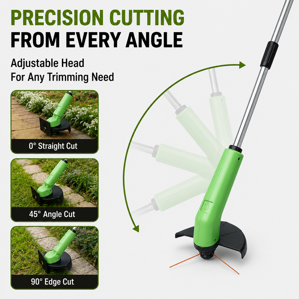 Tremor Lawn Trimmer - Cordless, Lightweight Design 7
