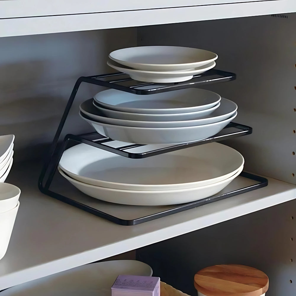 Tresco Dish Rack - Stainless Steel, 2-Tier Space Saver 1