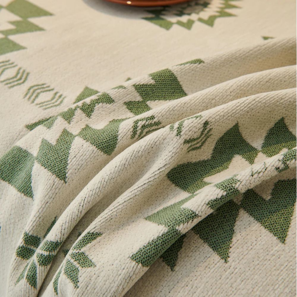 Tribe Reversible Sofa Cover - Soft Chenille, Tribal Design 3